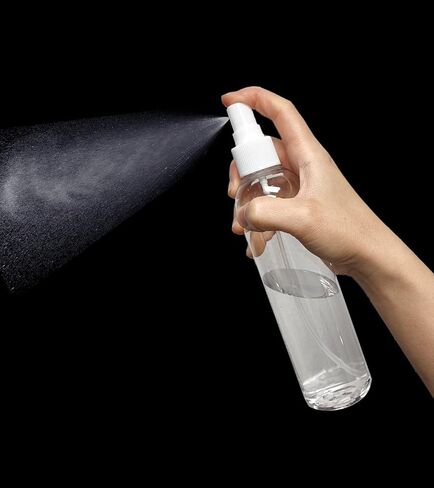 زجاجات رذاذ بلاستيكية شفافة سعة 8 أونصة من إل جي ديلز، زجاجات رش بيضاء ناعمة قابلة لإعادة الملء للزيوت العطرية والعطور والسفر، عبوة من 16 قطعة، مصنوعة في الولايات المتحدة الأمريكية in Kuwait