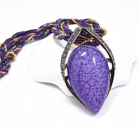 BG&WLing Retro Vintage Bohemian Collar Necklace for Women Boho Teardrop Turquoise Rhinestone Pendant Collars Fashion Jewelry Gifts for Girls Mom Grandmother Aunt in Saudi Arabia