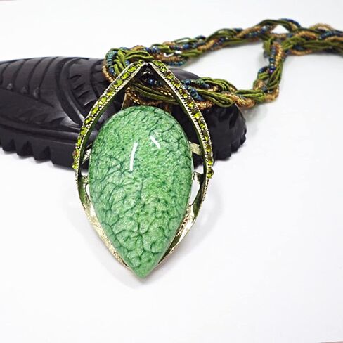 BG&WLing Retro Vintage Bohemian Collar Necklace for Women Boho Teardrop Turquoise Rhinestone Pendant Collars Fashion Jewelry Gifts for Girls Mom Grandmother Aunt in Saudi Arabia
