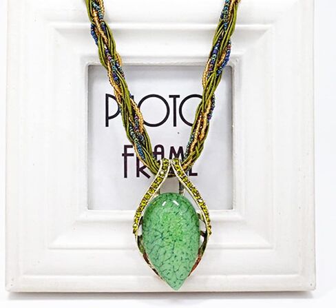BG&WLing Retro Vintage Bohemian Collar Necklace for Women Boho Teardrop Turquoise Rhinestone Pendant Collars Fashion Jewelry Gifts for Girls Mom Grandmother Aunt in Saudi Arabia