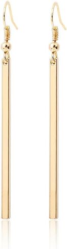 Long Vertical Bar Drop Dangle Earrings 18K Gold Plated/Silver Filled Earrings Minimal Bar Earrings Dainty Geometric jewelry for Women Girls in Kuwait