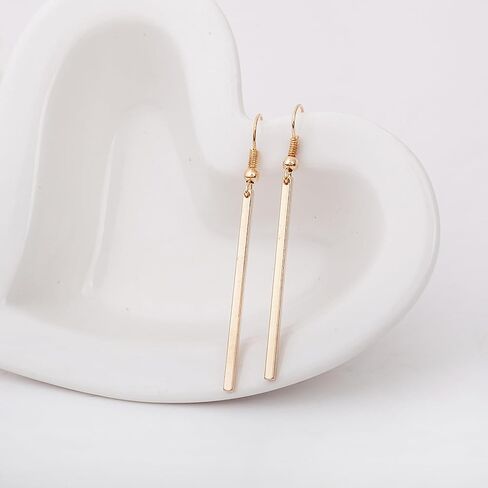 Long Vertical Bar Drop Dangle Earrings 18K Gold Plated/Silver Filled Earrings Minimal Bar Earrings Dainty Geometric jewelry for Women Girls in Kuwait
