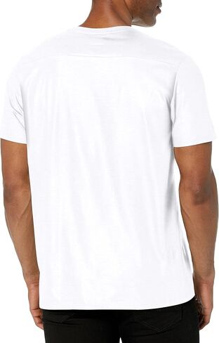 GUESS Men's Short Sleeve Mason Yoke Vee in Saudi Arabia