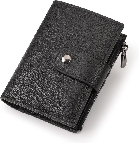 ALDBRAN ® Smart Trackable Wallet for Men with Alarm - Slim Cowhide Soft Leather Mens Wallet with 10 Credit Card Slots & Zipper Coin Pocket - RFID Protected Anti Lost Gps Wallet in Saudi Arabia