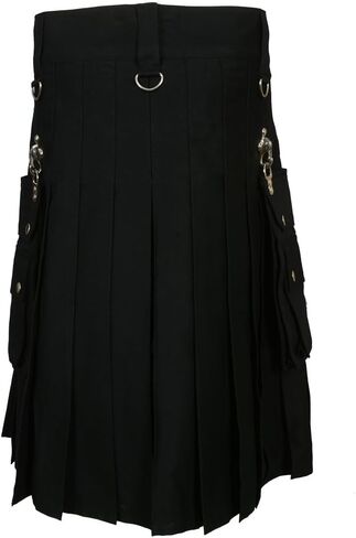 Fashion Gothic Kilt With Silver Chains in Kuwait