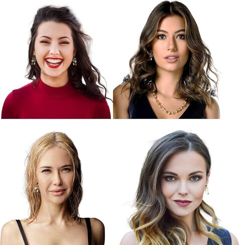 قرط من اللؤلؤ الباروكي مع حجر الراين الأوجه كابوشون، قطرة أذن فاخرة منصهرة مع أحجار كريمة ملونة للنساء، أقراط معدنية متدلية للحفلات in Kuwait