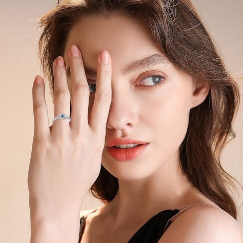 JUSTKIDSTOY خاتم عين الشر 925 فضة خواتم تركية للنساء مجوهرات عين الشر هدايا لصديقة الأم in Kuwait