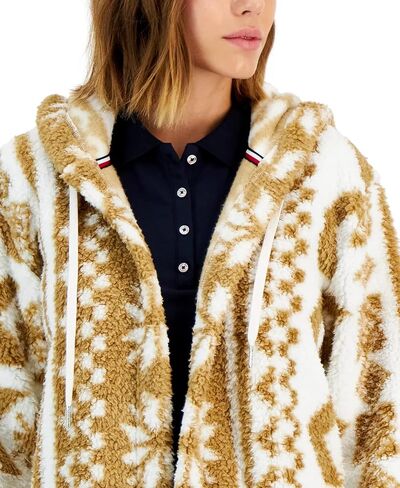 Tommy Hilfiger Women's Flyaway Shrpa W/Hood in Saudi Arabia