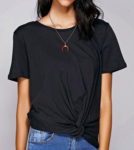 COAI Healing Crystal Moon Necklace for Women in Kuwait