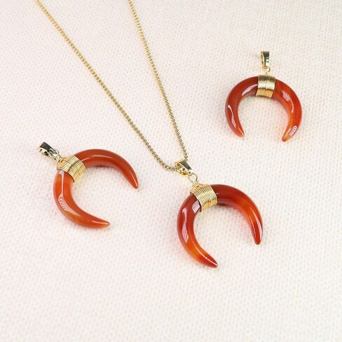 COAI Healing Crystal Moon Necklace for Women in Kuwait