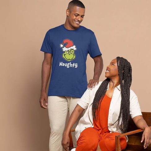 Life is Good Naughty Grinch Cotton tee, Shortsleeve Graphic Crewneck T-Shirt in Saudi Arabia
