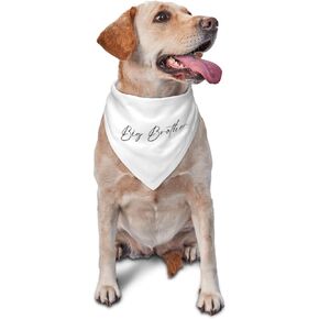 Big Brother Dog Bandana im Going to be Big Brother Peter Scarf, Gender Reveal Photo Props Accessories,Pregnancy Announcement Dog Bandana (White)