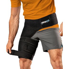 Ortho Sciatica Pain Relief Hip Brace - Compression Groin Support Wrap for Men and Women - Effective Thigh, Hamstring and Hip Pain Relief - RIGHT Leg- XL