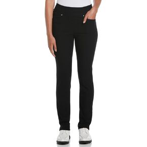 Grand Slam Women’s Pull-On Golf Pants, Stretch Fabric, Moisture-wicking, Flat Front Design, Quality Women's Golf Clothing