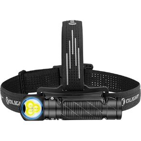 OLIGHT Perun 3 Rechargeable Headlamp Flashlight, 3000 Lumens LED Headlight with Red Light, Waterproof Head Lamp with Headband for Outdoor Camping, Hiking, Working(Orange)