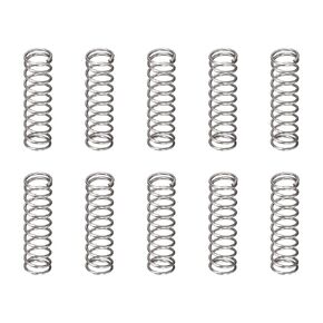0.4x4x15mm(DxODxL) Compression Spring - 20Pack - Good for Machinery - Spring Steel Extension Spring - Gray