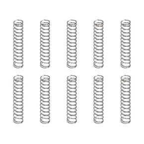 0.4x4x20mm(DxODxL) Compression Spring - 10Pack - Good for Machinery - Spring Steel Extension Spring - Gray