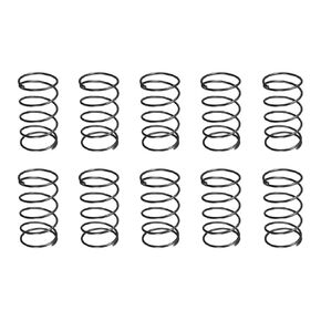 1.2x20x35mm(DxODxL) Compression Spring - 10Pack - Good for Machinery - Spring Steel Extension Spring - Black