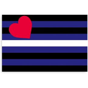 Leather Pride Flag Sticker 4"x6"