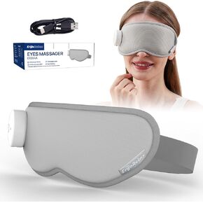 Heated Eye Mask for Sleeping, Ultra-Light Eye Massager for Relaxing Sleep, Travel and Naps, Breathable Warm Eye Compress Mask for Women Men - Reduce Eye Strain, Dry Eyes, Improve Sleep