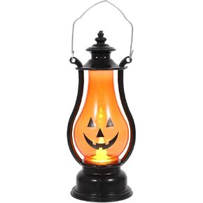 Healeved Pumpkin Lantern Halloween Decorative Lantern Hanging Lantern for Outdoor Halloween Decoration