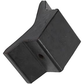 POCREATION 4In Universal Black Rubber Bow Stop, Professional V Block, for Boats, Yachts, Trailers,