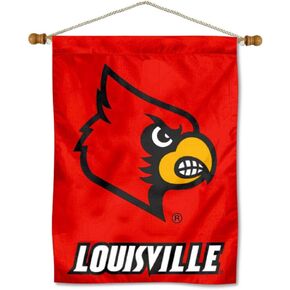 College Flags & Banners Co. Louisville Cardinals Banner with Hanging Pole