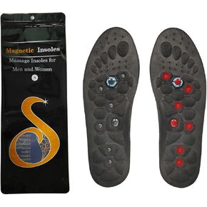 Upgraded Acupressure Foot Insoles, Acupressure Insoles with Gel Comfort Magnetic Insoles for Women and Men,Magnetic Acupressure Foot Insoles (L(44-47)