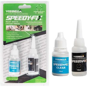 غراء سائل سريع التثبيت سريع التثبيت 7 ثوانٍ لإصلاح السيراميك المعدني والبلاستيك والخشب والمطاط (مسحوق شفاف) in Kuwait