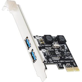 GLOTRENDS U3057 7 Port USB-A 3.0 5Gbps PCIe Adapter Card, Compatible with Windows and Linux (Not Support Mac OS)