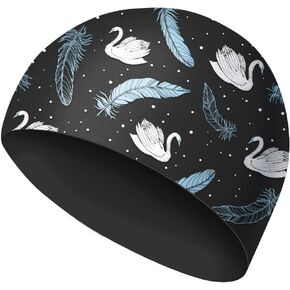 WAVEYU قبعة السباحة سيليكون، قبعة السباحة للنساء، قبعات السباحة لطيف للفتيات in Kuwait