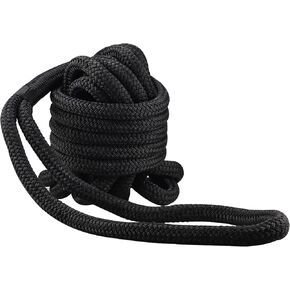 NovelBee 1" x 35' Double Braid Nylon Boat Dock Line,Mooring Marine Rope with 24" Eyelet,Boat Rope and Ties for Docking in Saudi Arabia
