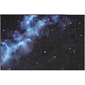 Space Galaxy Rug, Microfiber Soft 3x5, Eco-Friendly Ink Printing Realistic Rug, Machine Washable, Anti Slip, Waterproof Rug, Easy Clean Rug, Decor Throw Rugs for Bedroom, Kidsroom, Livingroom