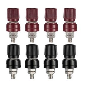 JR2068 Binding Post Spring Terminal Block Threaded Diameter for Speaker, Battery Box, Subwoofer 8 Pcs