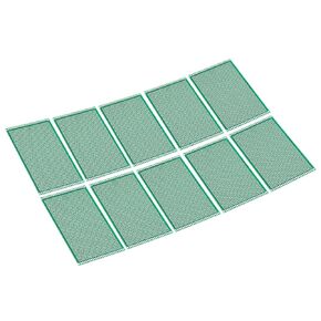 PATIKIL 4.7" x 3.1" PCB Board Circuit, 10 Pcs Prototype Perfboard Solder Boards for DIY Soldering and Electronic Project Circuit Boards Solderable Breadboard, Green