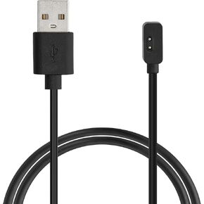 kwmobile USB Cable Charger Compatible with Xiaomi Redmi Watch 2 Lite/Mi Band 8 Cable - Charging Chord for Smart Watch - Black
