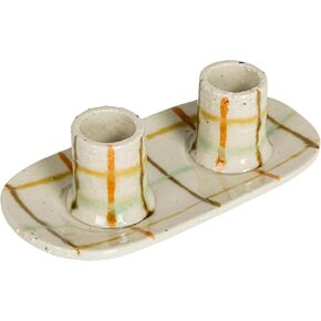 Creative Co-Op, Multicolor Mosaic Retreat Stoneware Dish with Lid, Medium