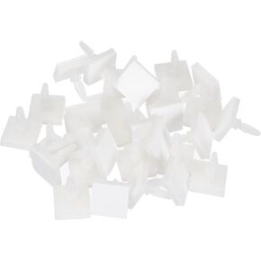 PATIKIL Adhesive Standoff, 30 Pcs Reverse Mount Insulation Bracket Isolation Column PCB Spacer 0.25" Supporting Height for PCB PC Board Support, White