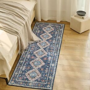 CWK Washable 5x7 Area Rugs,Non-Slip Floor Carpet,Non-Shedding Floor Mat,Low Pile Doormat Soft Vintage Rug for Living Room Bedroom Dinning Room Laundry Home Office,Sunflower