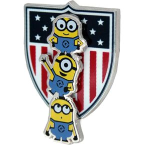 Team USA Minions Shield Stacked Lapel Pin