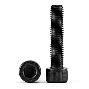 M10-1.5 x 25mm Hex Socket Head Cap Screws Bolts, Allen Socket Drive, Black Oxide Finish, 12.9 Grade Alloy Steel, Metric Machine Fully Threaded, 10PCS