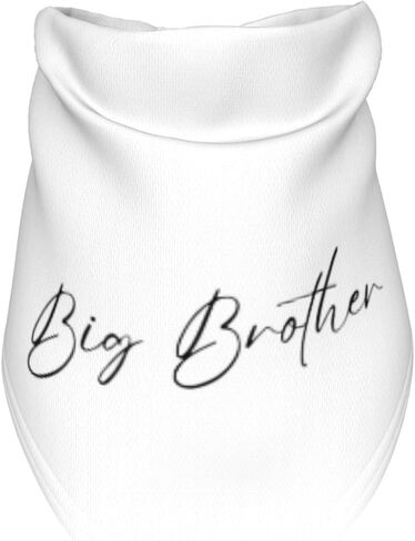 Big Brother Dog Bandana im Going to be Big Brother Peter Scarf, Gender Reveal Photo Props Accessories,Pregnancy Announcement Dog Bandana (White) in Saudi Arabia