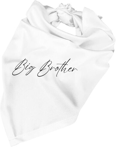 Big Brother Dog Bandana im Going to be Big Brother Peter Scarf, Gender Reveal Photo Props Accessories,Pregnancy Announcement Dog Bandana (White) in Saudi Arabia