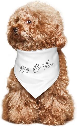 Big Brother Dog Bandana im Going to be Big Brother Peter Scarf, Gender Reveal Photo Props Accessories,Pregnancy Announcement Dog Bandana (White) in Saudi Arabia