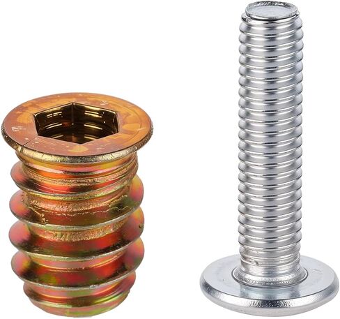 16 مجموعة M6x25 الأثاث المسمار الجوز الخيوط عرافة المقبس محرك M6x15 المسمار في المكسرات البراغي موصل التثبيت لمسامير الأثاث والمسامير (M6x25mm) in Saudi Arabia