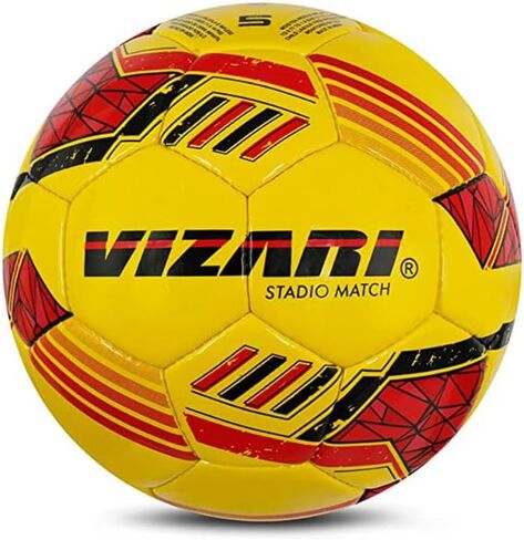 كرة القدم Vizari Stadio Match NFHS لجلسات التدريب والألعاب الرسمية | كرة قدم للتدريب مكونة من 32 لوحة مخيطة يدويًا للأولاد والأطفال والكبار (مجموعة من 12 كرة) in Saudi Arabia