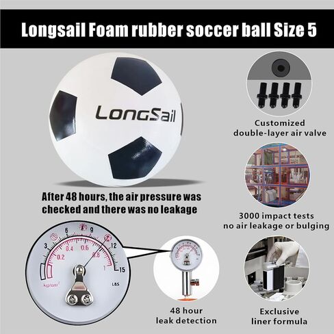 Foam Waterproof Soccer Ball USA Size 3,4,5 Kids Youth Adult Seamless High Durability Leisure Sports Beginners Club Competition Training in Saudi Arabia