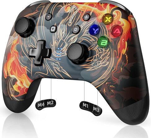 وحدة تحكم EasySMX Wireless Switch Pro - متوافقة مع Nitendo Switch/OLED/Lite، وحدات تحكم التبديل مع 9 مصابيح LED ملونة، الاستيقاظ، التربو، الاهتزاز، التحكم في الحركة in Kuwait