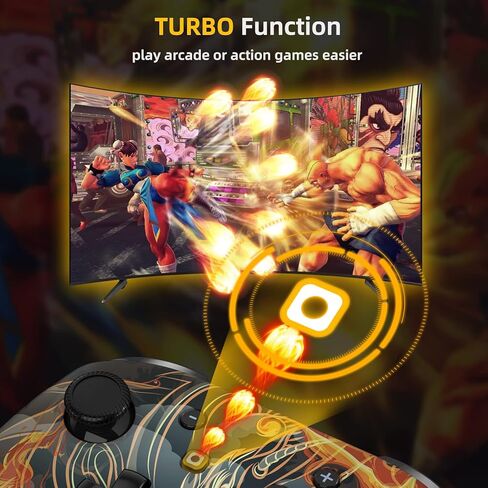 وحدة تحكم EasySMX Wireless Switch Pro - متوافقة مع Nitendo Switch/OLED/Lite، وحدات تحكم التبديل مع 9 مصابيح LED ملونة، الاستيقاظ، التربو، الاهتزاز، التحكم في الحركة in Kuwait