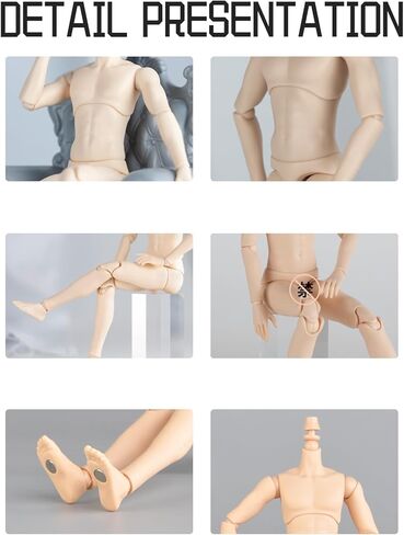 YMY Female Doll Body Obitsu22 Obitsu24 BJD girl Doll for GSC, Blythe,ICY,1/6 Scale Bjd Doll Head (normal white-22cm) in Kuwait